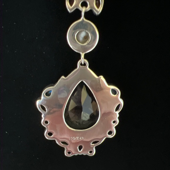 🦋NICKY BUTLER RAJ LIMITED EDITION Carnelian Smokey Topaz Necklace VINTAGE NB - Picture 12 of 16